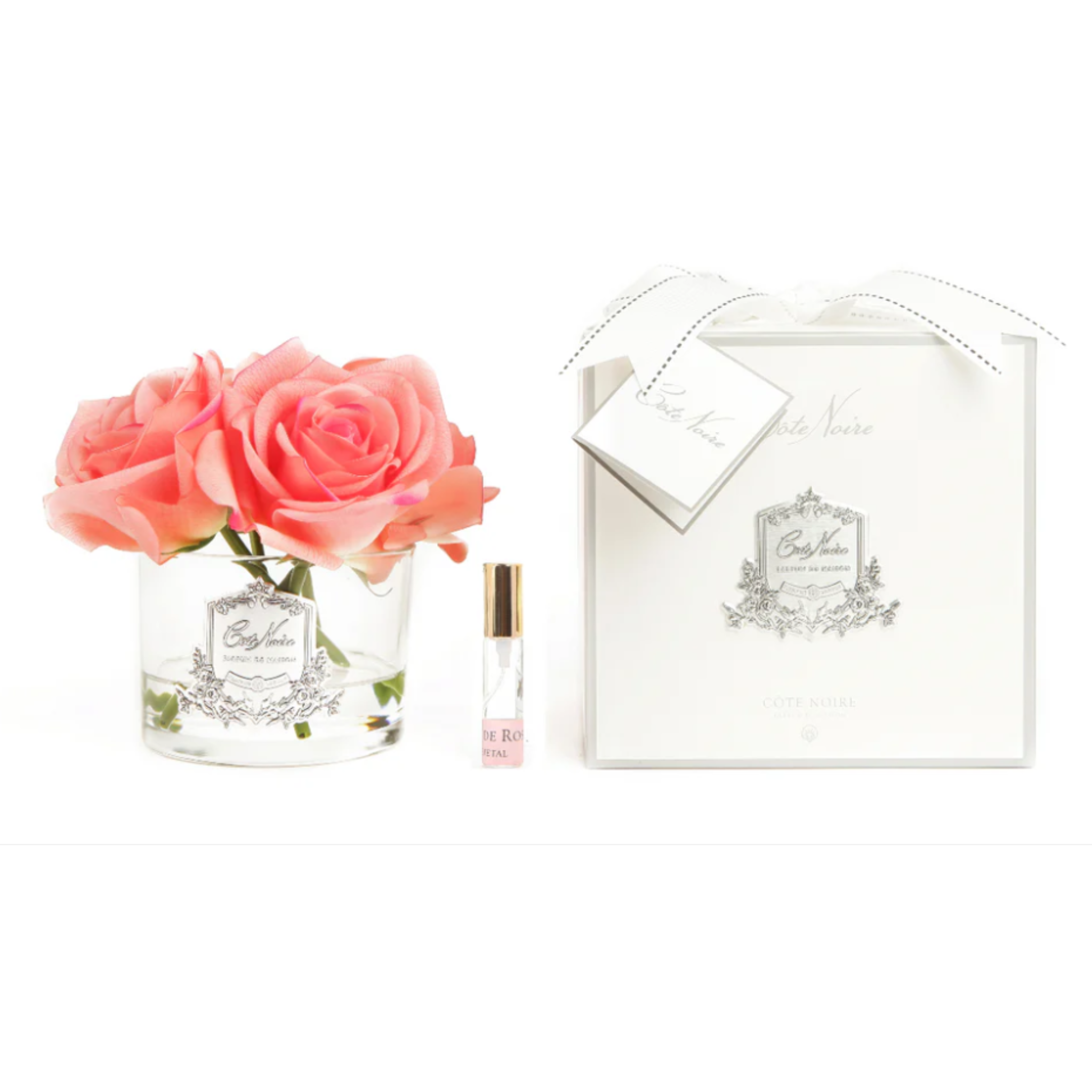 Cote Noire Perfumed Natural Touch 5 Roses - Clear - White Peach